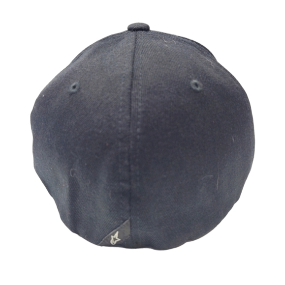 Alpinestars Black W/White Embroidered Logo Flex Back Baseball Hat/Cap  Sm-Med - Picture 4 of 9